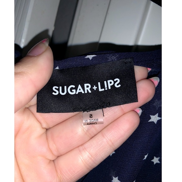 Sugarlips Babygirl Star Print Romper in Blue —NWT - Picture 13 of 16